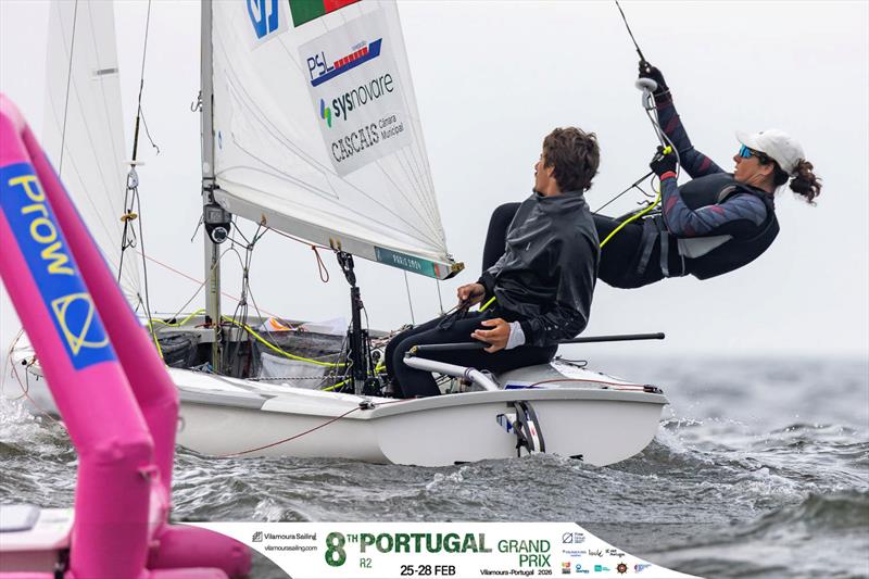 8th Portugal Grand Prix Round 2 Day 1 photo copyright Prow Media taken at Vilamoura Sailing and featuring the 470 class