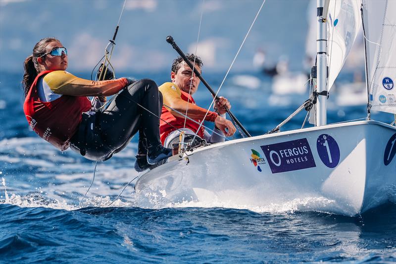 Marta Cardona & Jordi Xammar (ESP), 470 Mixed - photo © Sailing Energy / Trofeo Princesa Sofía Mallorca