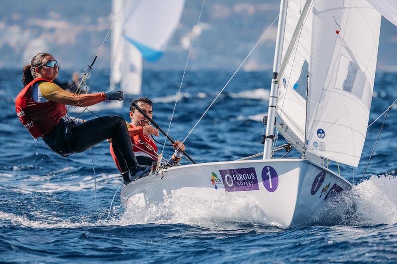 Jordi Xammar & Marta Cardona (ESP), 2025 470 Mixed World Champions - photo © Sailing Energy / Trofeo Princesa Sofía Mallorca