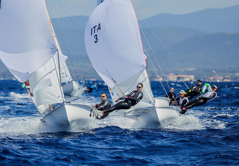 470 class at French Olympic Week Hyères Day 4 - photo © Sailing Energy / French Olympic Week Hyères - TPM