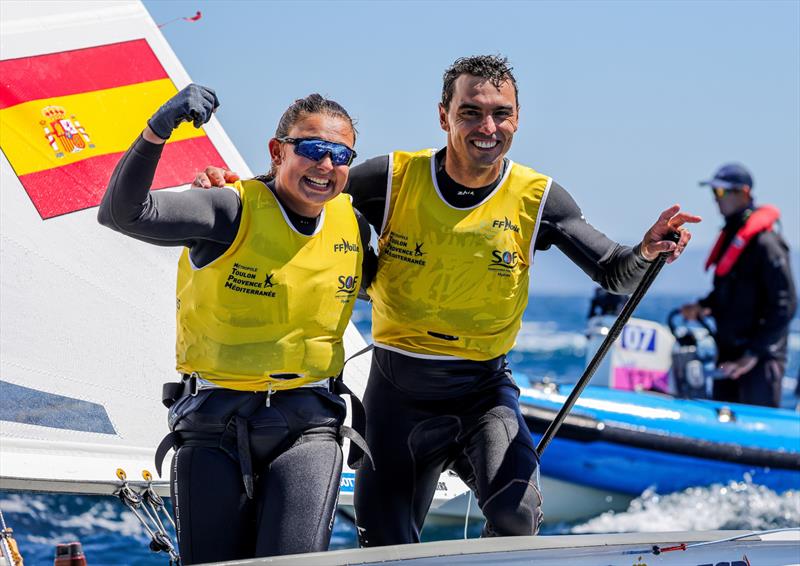 Jordi Xammar Hernandez & Marta Cardona Acantara (ESP) - 57th French Olympic Week in Hyères - day 6 - photo © Sailing Energy / French Olympic Week Hyères - TPM