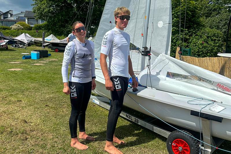 Tessa Clinton and Will Mason - Mixed 470 - Kieler Woche - June 2026 photo copyright Jenny Armstrong taken at Wakatere Boating Club and featuring the 470 class