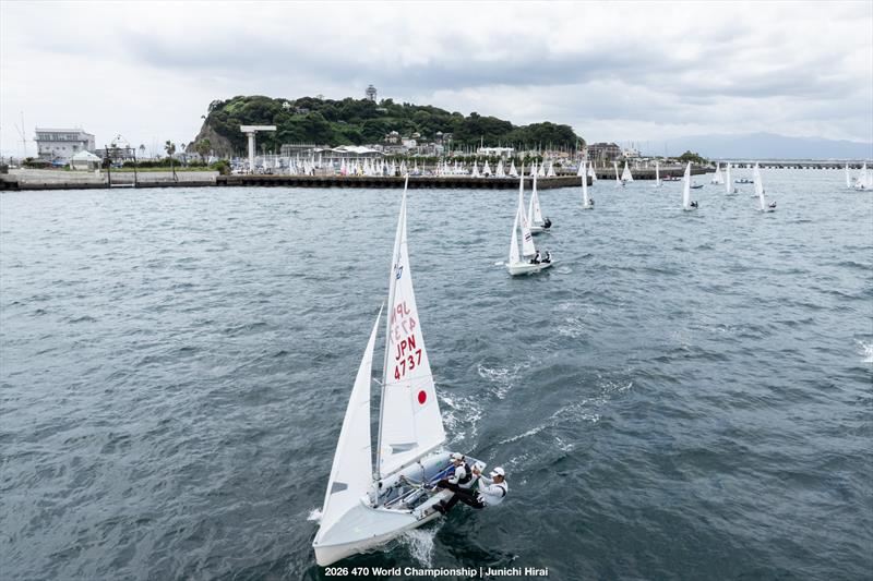 470 World Championship 2026 in Enoshima - Day 4 - photo © Junichi Hirai / 470 Worlds 2026