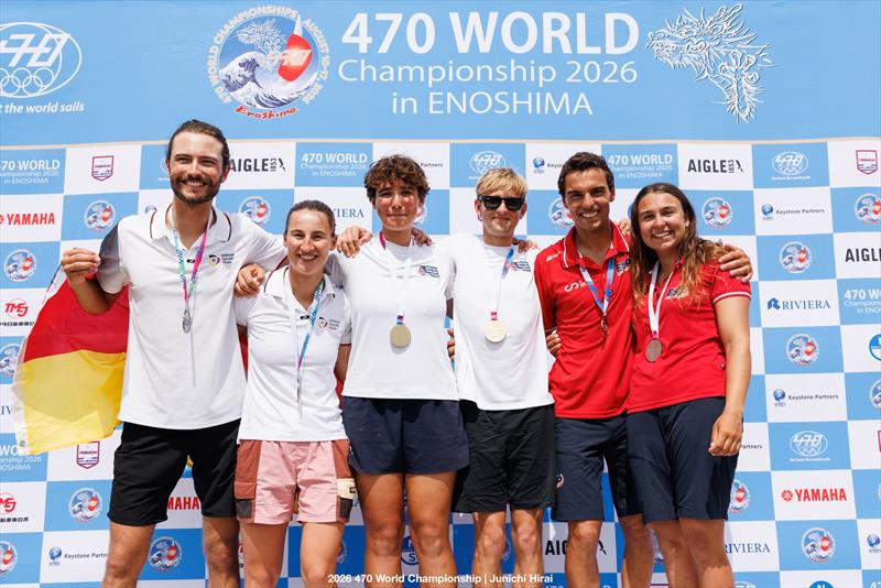 470 World Championship 2026 final day - photo © Junichi Hirai / 470 Worlds 2026