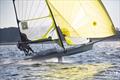 Oakcliff sailors put their 49er through its paces © Image courtesy of Oakcliff Sailing Center