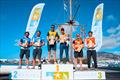 49er podium - Lanzarote International Regatta 2026 &copy; Sailing Energy / Lanzarote Sailing Center
