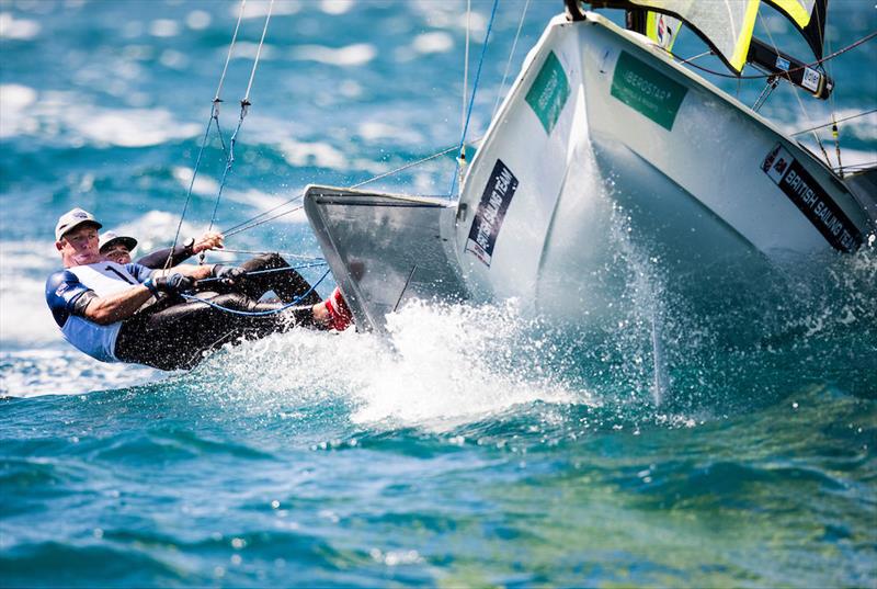 Dylan Fletcher and Stuart Bithell (49er) at Princess Sofia Trophy photo copyright Tomas Moya / Sailing Energy / Trofeo Princesa Sofia IBEROSTAR taken at  and featuring the 49er class