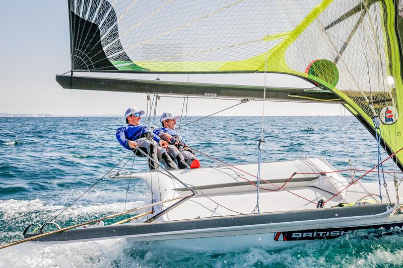 Dylan Fletcher and Stu Bithell in their 49er photo copyright British Sailing Team taken at  and featuring the 49er class