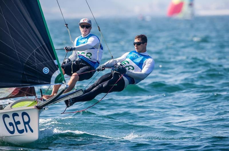 Erik Heil and Tommy Ploessel (GER) photo copyright World Sailing taken at  and featuring the 49er class