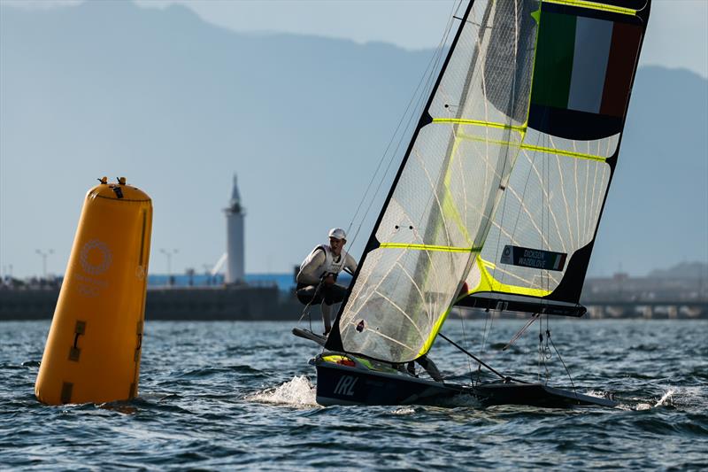 Robert Dickson & Sean Waddilove win the opening 49er race on Tokyo 2020 Olympic Sailing Competition Day 3 - photo © Sailing Energy / World Sailing