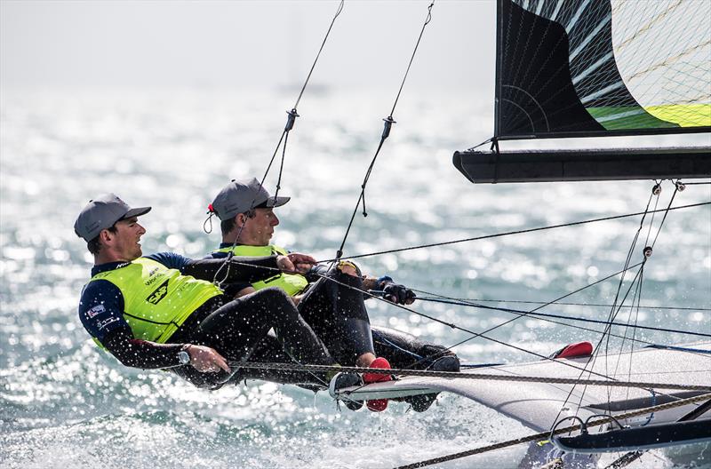 Dylan Fletcher-Scott and Stuart Bithell - Miami 2018 World Cup Series - photo © Jesus Renedo / Sailing Energy