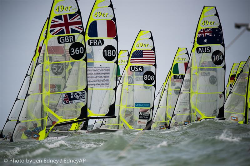 2016 Nacra 17, 49er and 49erFX World Championships in Clearwater, Florida - Racing Day 1 - photo © Jen Edney / EdneyAP