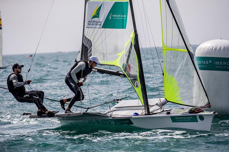 Lachy Gilmour / Ryan Donaldson - Trofeo Princesa Sofia Iberostar - Day 1 photo copyright Jesus Renedo / Sailing Energy / Trofeo Princesa Sofia IBEROSTAR taken at  and featuring the 49er class