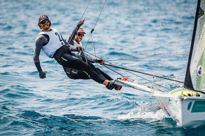 Yago and Klaus Lange (49er) - photo © Bernardi Bibiloni / Sailing Energy / Trofeo Princesa Sofia Iberostar