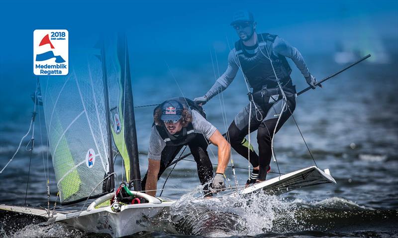 2018 Medemblik Regatta - Day 1 photo copyright Sander van der Borch taken at Royal Yacht Club Hollandia and featuring the 49er class