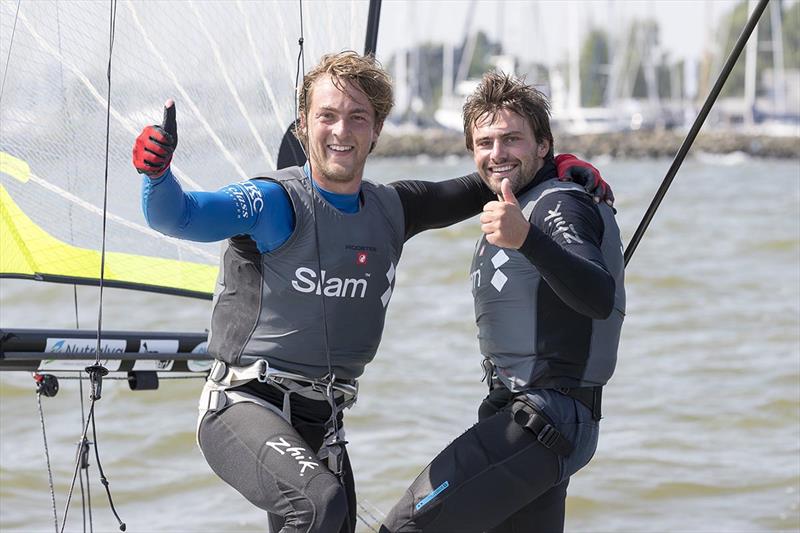 Lucas RUAL/Emile AMOROS (FRA), 49er - 2018 Medemblik Regatta - Day 5 photo copyright Sander van der Borch taken at Royal Yacht Club Hollandia and featuring the 49er class