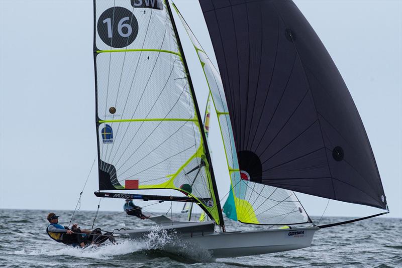 2018 49er, 49erFX and Nacra 17 European Championship - Day 2 photo copyright Drew Malcolm - www.drewmalcolm.com.au taken at  and featuring the 49er class