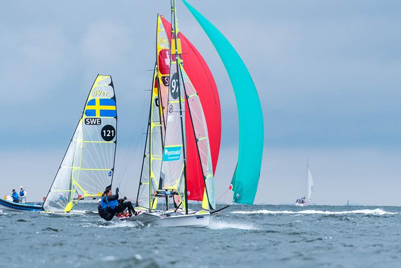 2018 49er & Nacra European Championship - Day 6 photo copyright Drew Malcolm taken at  and featuring the 49er class