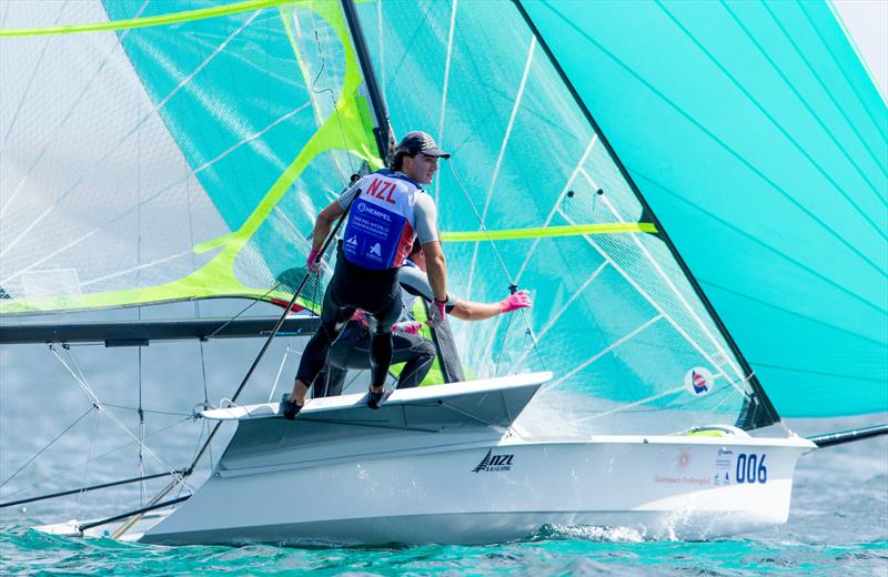 Logan Dunning-Beck and Oscar Gunn (NZL) 49er - 2018 Hempel Sailing World Championships, Aarhus, Denmark - photo © Sailing Energy