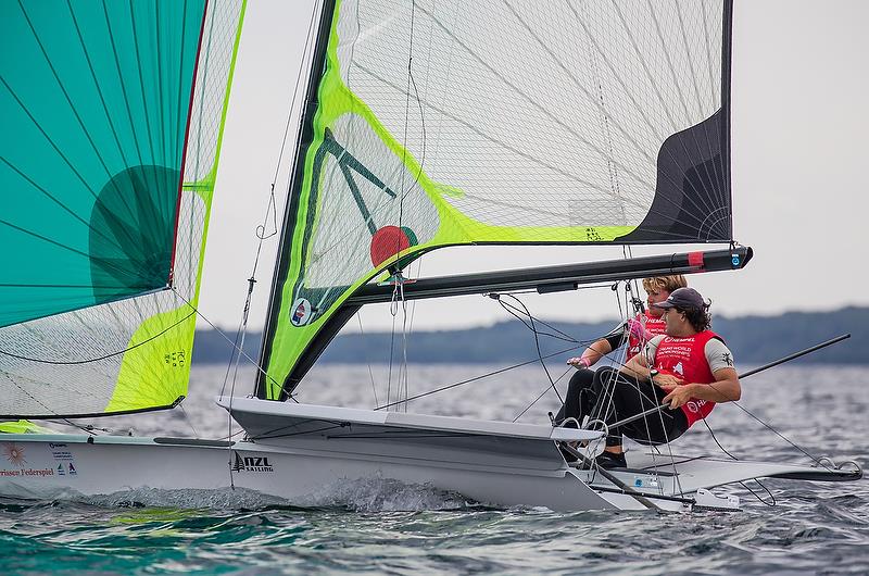 Josh Porebski / Trent Rippey (NZL) - 49er - Hempel Sailing World Championships - Day 5 - Aarhus, Denmark photo copyright Sailing Energy / World Sailing taken at  and featuring the 49er class