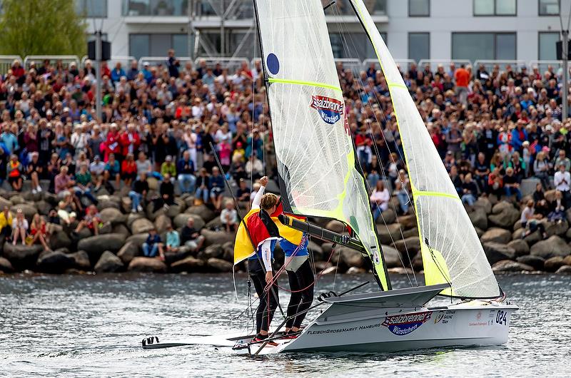 49er - Day 11 - Hempel Sailing World Championships, Aarhus, Denmark, August 2018 - photo © Sailing Energy / World Sailing