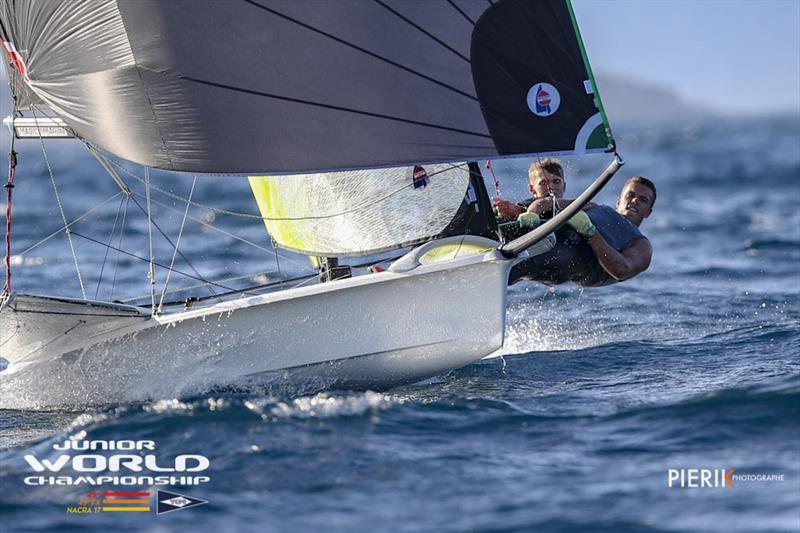 Robert Dickson - Seán Waddilove - IRL 417 - 2018 49er, 49erFX & Nacra 17 Junior World Championships photo copyright Pierick Jeannoutot taken at  and featuring the 49er class