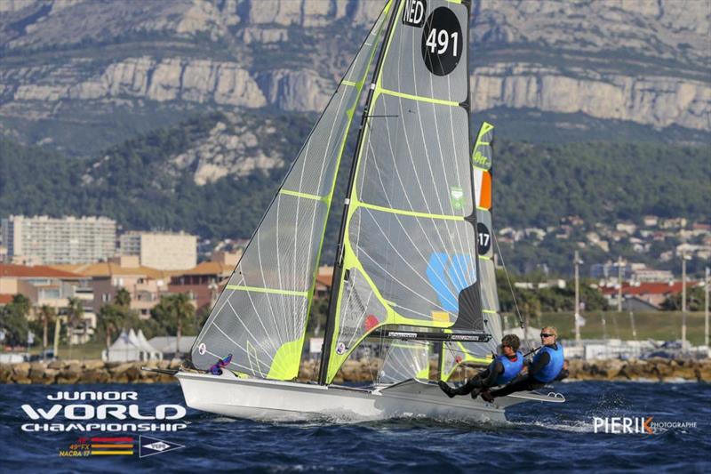 Bart Lambriex - Scipio Houtman - NED 491 - 2018 49er, 49erFX & Nacra 17 Junior World Championships photo copyright Pierick Jeannoutot taken at  and featuring the 49er class