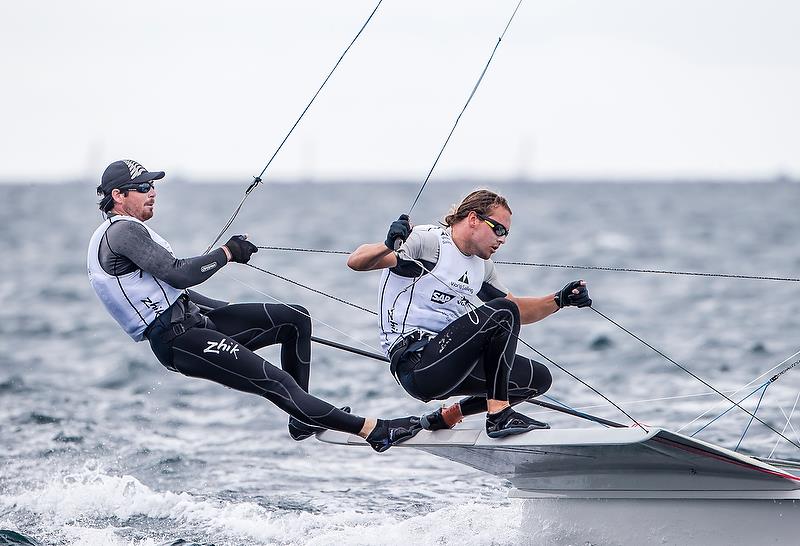  (NZL) - Sailing World Cup - Enoshima - Day 2 - September 12, 2018 photo copyright Jesus Renedo / Sailing Energy taken at  and featuring the 49er class