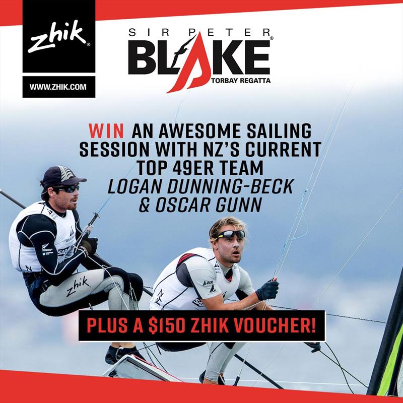 Zhik NZ: Win a sailing session with NZ's top 49er crew Logan Dunning-Beck and Oscar Gunn photo copyright Zhik taken at Torbay Sailing Club and featuring the 49er class