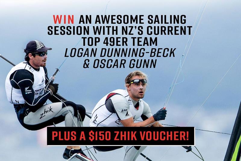 Zhik NZ: Win a session aboard NZ's top 49er with Logan Dunning Beck and Oscar Gunn  photo copyright Zhik taken at Torbay Sailing Club and featuring the 49er class