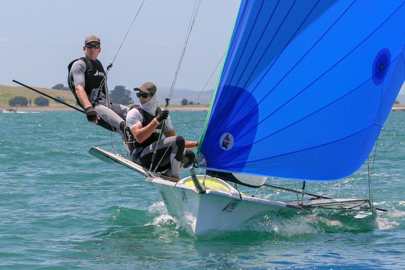 Blair Tuke and Peter Burling - Day 1, Oceanbridge NZL Sailing Regatta, February 1, 2019 - photo © Michael Brown, Yachting New Zealand