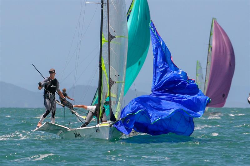 Blair Tuke and Peter Burling - Day 1, Oceanbridge NZL Sailing Regatta, February 1, 2019 photo copyright Michael Brown, Yachting New Zealand taken at Yachting New Zealand and featuring the 49er class