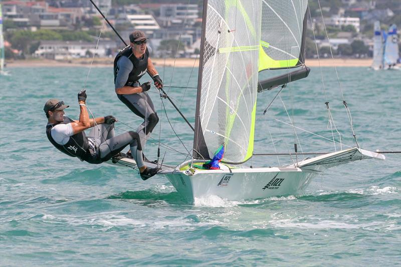 Blair Tuke and Peter Burling - Day 1, Oceanbridge NZL Sailing Regatta, February 1, 2019 - photo © Michael Brown, Yachting New Zealand