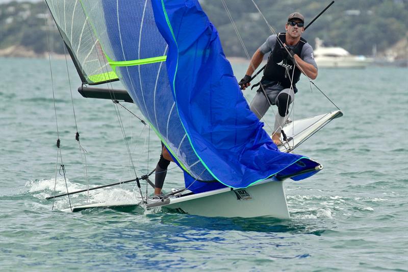 Peter Burling and Blair Tuke - 49er - race 1 - Oceanbridge NZL Sailing Regatta - Day 2 - February 2 photo copyright Richard Gladwell taken at Royal Akarana Yacht Club and featuring the 49er class