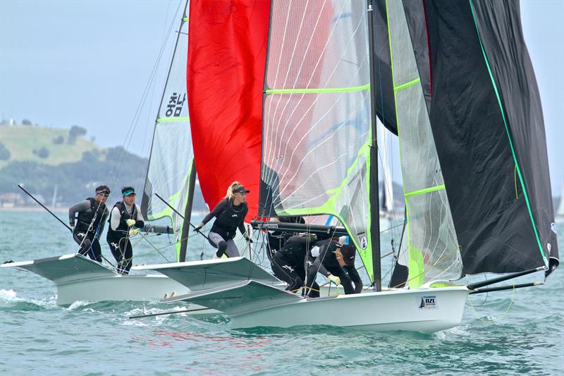 49er - Oceanbridge NZL Sailing Regatta - Day 2 - February 2 - photo © Richard Gladwell