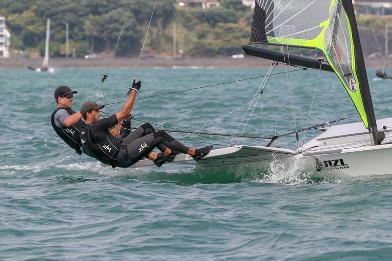 Peter Burling and Blair Tuke - 49er - Day 3 - Oceanbridge NZL Sailing Regatta, February 2019 photo copyright Michael Brown, Yachting New Zealand taken at Royal Akarana Yacht Club and featuring the 49er class