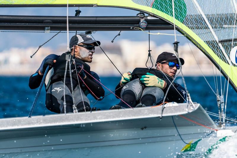 49er brothers Sam and Will Phillips - Trofeo SAR Princesa Sofia Regatta photo copyright Beau Outteridge taken at Australian Sailing and featuring the 49er class