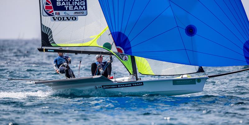 Fletcher & Bithel (GBR) on day 2 of Trofeo Princesa Sofia Iberostar photo copyright Jesus Renedo / Sailing Energy taken at Real Club Náutico de Palma and featuring the 49er class