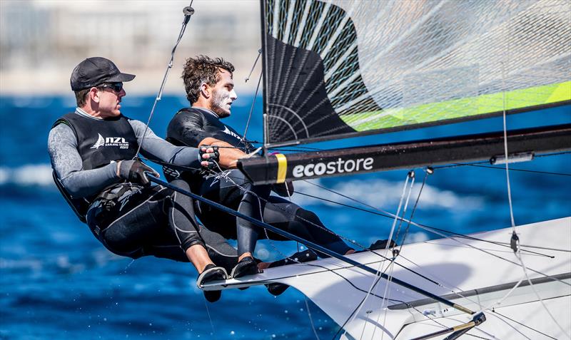 Peter Burling and Blair Tuke on day 4 of the Trofeo Princesa Sofia Iberostar photo copyright Sailing Energy taken at Real Club Náutico de Palma and featuring the 49er class