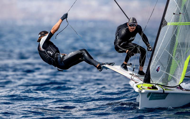 Logan Dunning-Beck and Oscar Gunn - 49er - NZL Sailing Team - Trofeo Princesa Sofia Iberostar - Day 5 - April 5, 2019 - photo © Sailing Energy