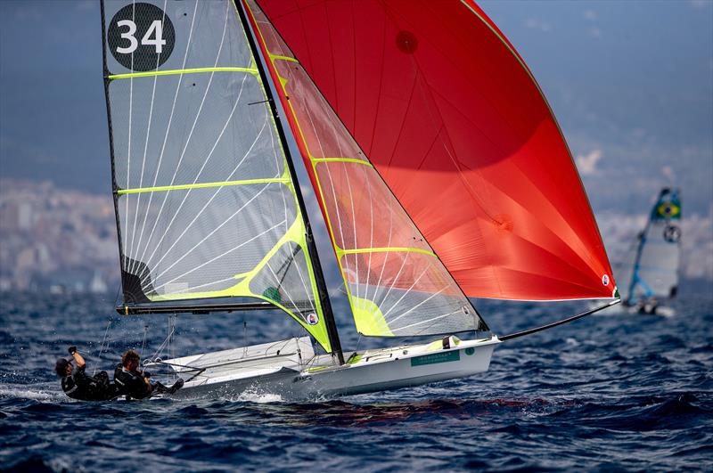 Josh Porebski and Trent Rippey - 49er - NZL Sailing Team - Trofeo Princesa Sofia Iberostar - Day 5 - April 5, 2019 photo copyright Sailing Energy taken at Real Club Náutico de Palma and featuring the 49er class