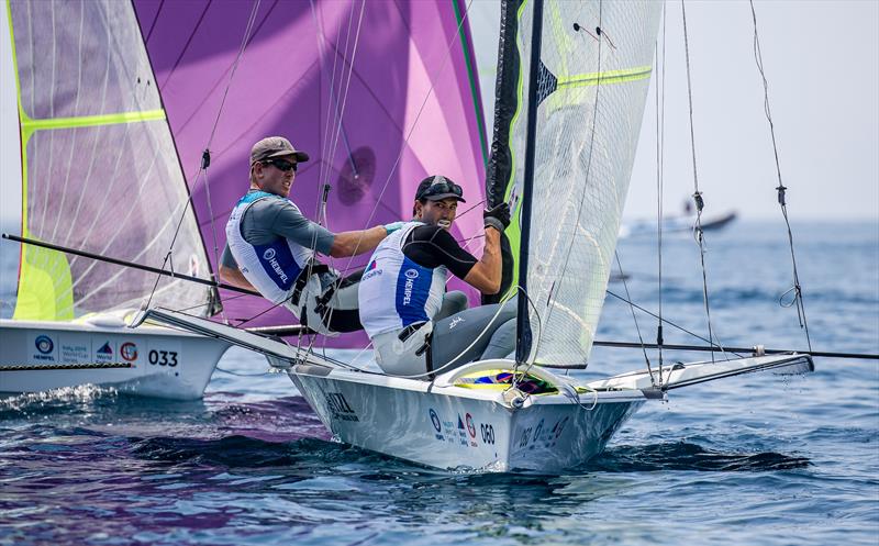 Peter Burling and Blair Tuke - NZL - Hempel Sailing World Cup - Genoa - April 2019 - photo © Jesus Renedo / Sailing Energy