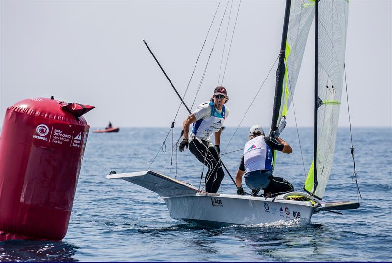 Logan Dunning Beck and Oscar Gunn - NZL - Hempel Sailing World Cup - Genoa - April 2019 - photo © Jesus Renedo / Sailing Energy