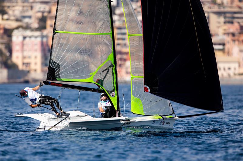 - 49er - NZL- Day 4 - Hempel Sailing World Cup - Genoa - April 2019 - photo © Jesus Renedo / Sailing Energy