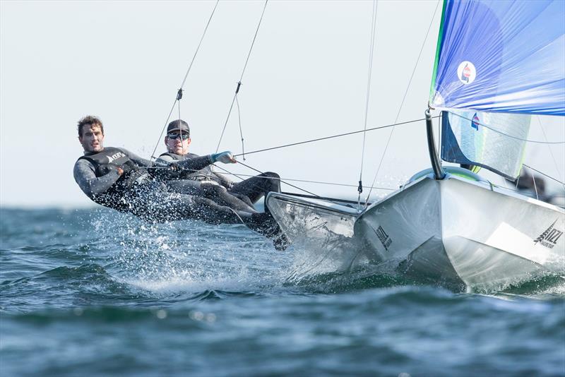 Peter Burling and Blair Tuke - Day 1,  2019 Volvo 49er European Championships, Weymouth, UK - May 13, 2019 - photo © Mark Lloyd / Lloyd Images