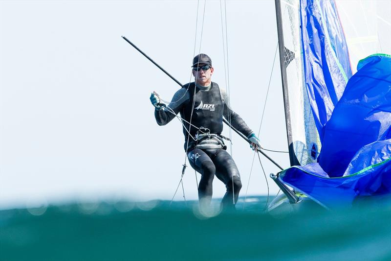 Peter Burling (NZL)- Day 1,  2019 Volvo 49er European Championships, Weymouth, UK - May 13, 2019 - photo © Mark Lloyd / Lloyd Images