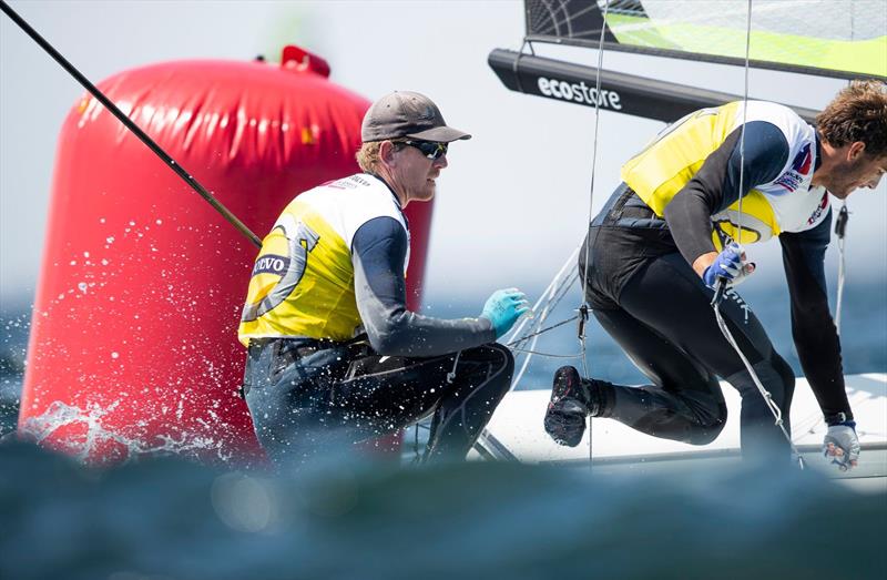 Peter Burling and Blair Tuke  (NZL) - 49er European Championship - Weymouth - Day 3 photo copyright Lloyd Images / www.lloydimages.com taken at Weymouth & Portland Sailing Academy and featuring the 49er class