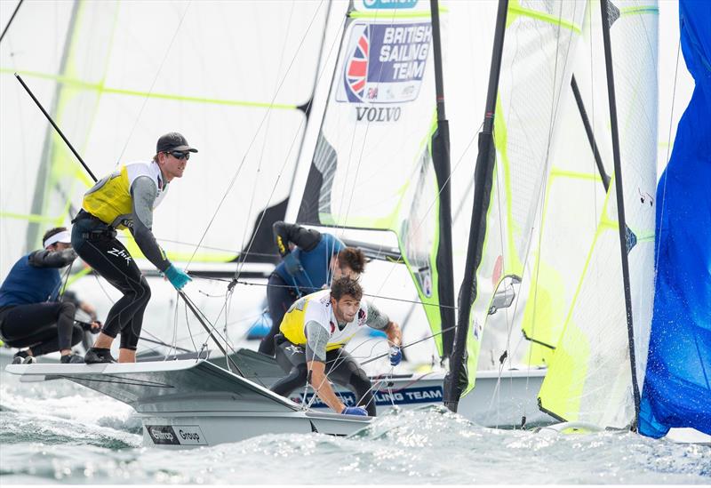 Peter Burling and Blair Tuke (NZL)  (NZL) - 49er European Championship - Weymouth - Day 4 photo copyright Lloyd Images / www.lloydimages.com taken at Weymouth & Portland Sailing Academy and featuring the 49er class