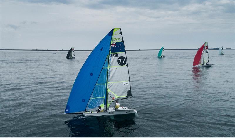 Peter Burling and Blair Tuke - NZL - Day 7 - European 49er Championships  - Weymouth, May 19,  2019 photo copyright Lloyd Images taken at Weymouth & Portland Sailing Academy and featuring the 49er class