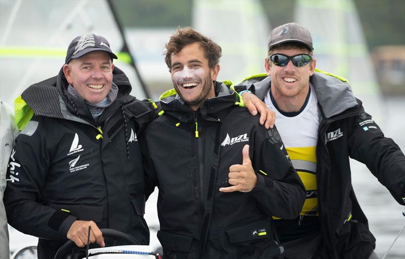 Hamish Willcox, Blair Tuke, Peter Burling - Day 7 - European 49er Championships - Weymouth UK, May 19, 2019 photo copyright Lloyd Images / www.lloydimages.com taken at Weymouth & Portland Sailing Academy and featuring the 49er class